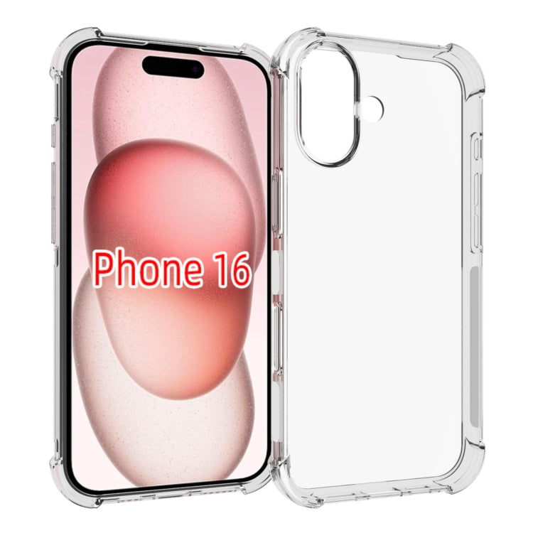 Shockproof Non-slip Thickening TPU Phone Case, For iPhone 16 Pro Max, For iPhone 16 Pro, For iPhone 16 Plus, For iPhone 16, iPhone 16e, For iPhone 15 Pro Max, For iPhone 15 Pro, For iPhone 15 Plus, For iPhone 15