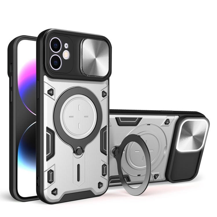 CD Texture Sliding Camshield Magnetic Holder Phone Case, For iPhone 11, For iPhone 11 Pro