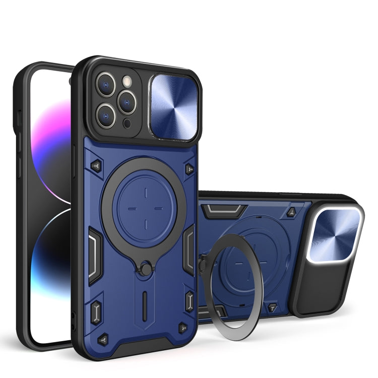 CD Texture Sliding Camshield Magnetic Holder Phone Case, For iPhone 11, For iPhone 11 Pro