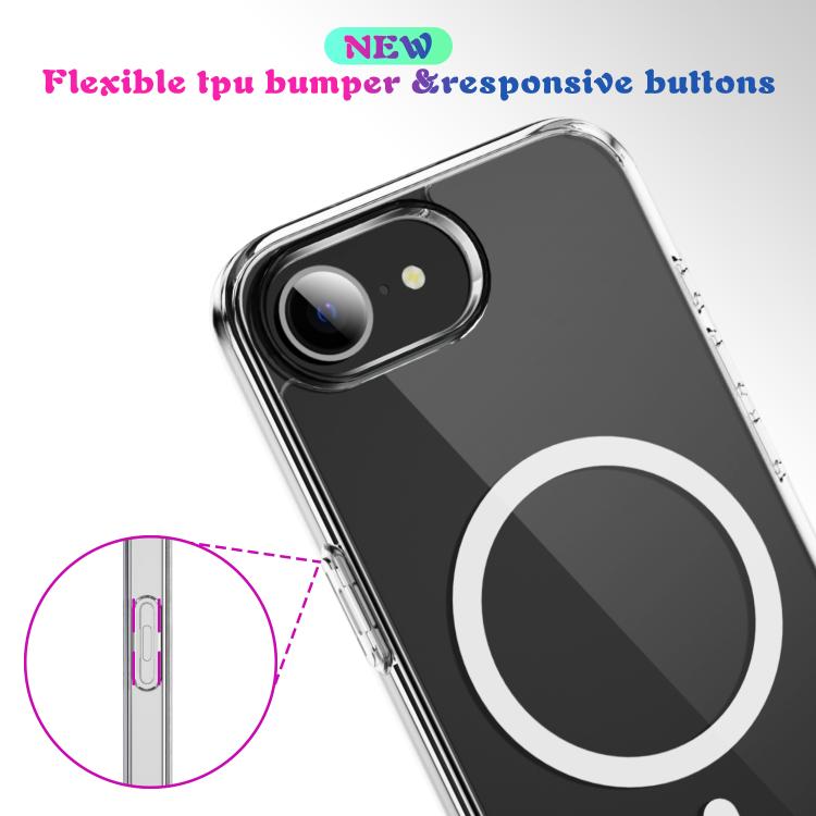 MagSafe Clear Acrylic PC +TPU Phone Case, For iPhone 16e, For iPhone 16 Pro Max, For iPhone 16 Pro, For iPhone 16 Plus, For iPhone 16, For iPhone 15 Pro Max, For iPhone 15 Pro, For iPhone 15 Plus, For iPhone 15