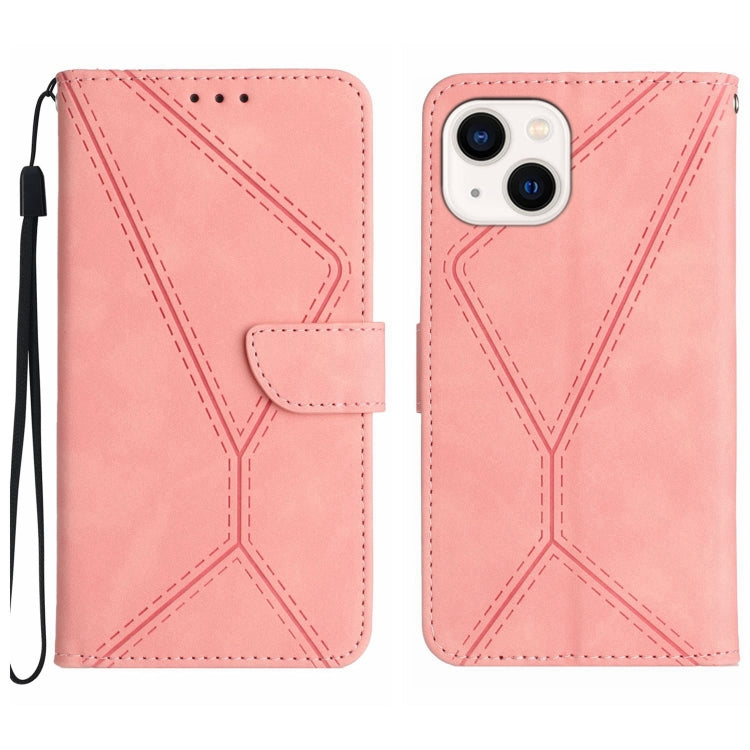 Stitching Embossed Leather Phone Case, For iPhone 15 Pro Max, For iPhone 15 Pro, For iPhone 15 Plus, For iPhone 15