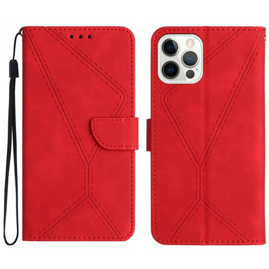 Stitching Embossed Leather Phone Case, For iPhone 16 Pro Max, For iPhone 16 Pro, For iPhone 16 Plus, For iPhone 16, iPhone 16e