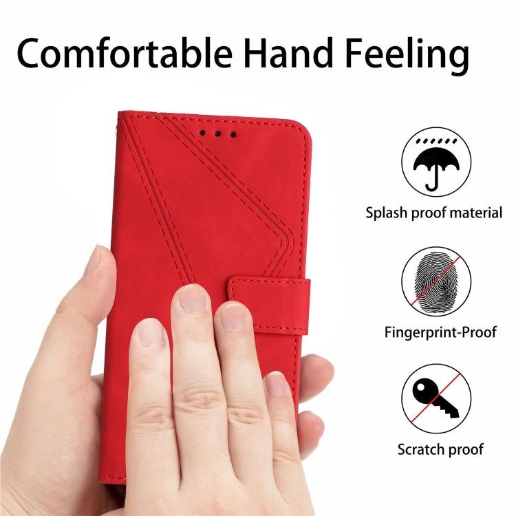 Stitching Embossed Leather Phone Case, For iPhone 16 Pro Max, For iPhone 16 Pro, For iPhone 16 Plus, For iPhone 16, iPhone 16e