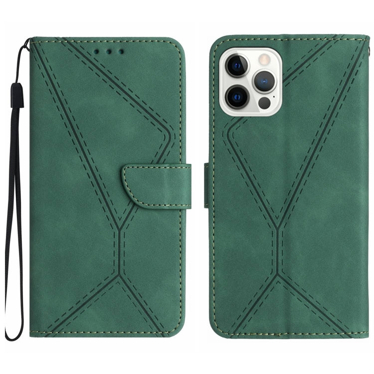 Stitching Embossed Leather Phone Case, For iPhone 16 Pro Max, For iPhone 16 Pro, For iPhone 16 Plus, For iPhone 16, iPhone 16e