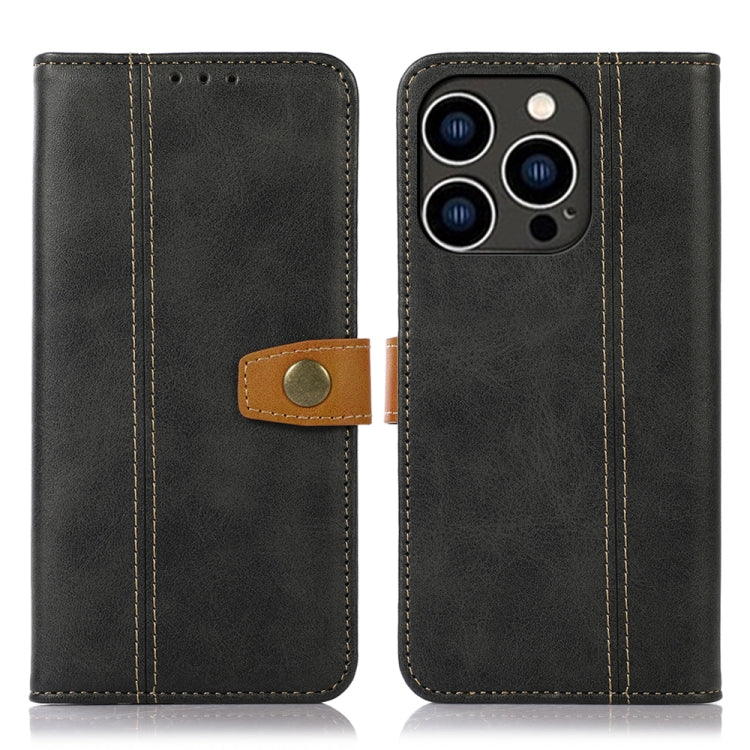 Stitching Thread Calf Texture Leather Phone Case, For iPhone 16 Pro Max, For iPhone 16 Pro, For iPhone 16 Plus, For iPhone 16, For iPhone 15 Pro Max, For iPhone 15 Pro, For iPhone 15 Plus, For iPhone 15