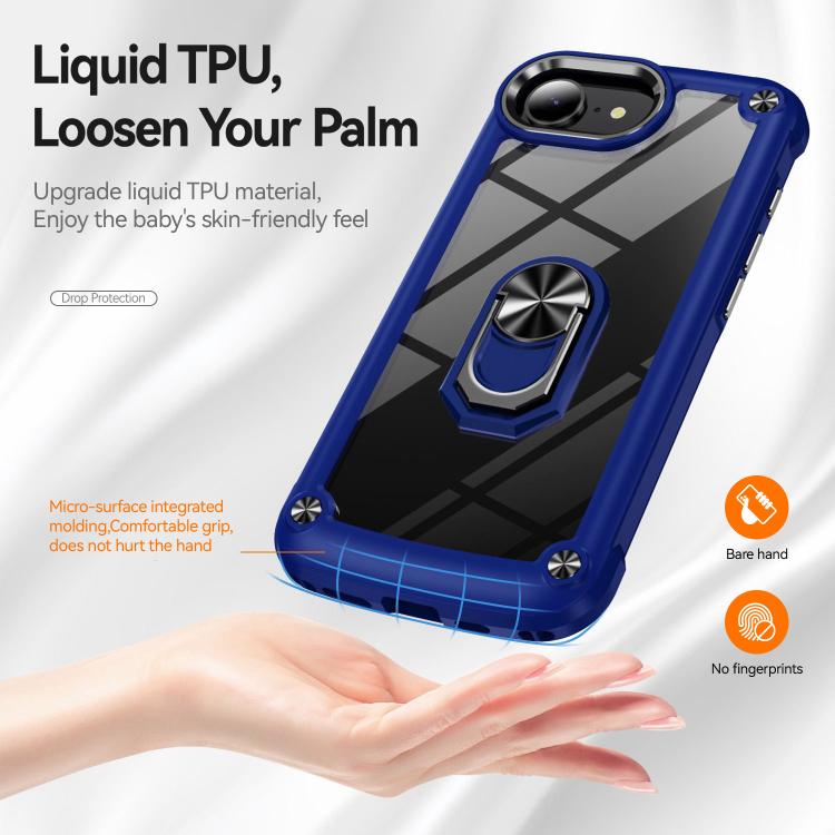 TPU + PC Lens Protection Phone Case with Ring Holder, For iPhone 16e, For iPhone 16 Pro Max, For iPhone 16 Pro, For iPhone 16 Plus, For iPhone 16