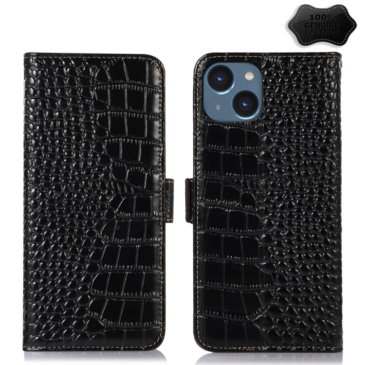 Crocodile Top Layer Cowhide Leather Phone Case, For iPhone 16e, For iPhone 16 Pro Max, For iPhone 16 Pro, For iPhone 16 Plus, For iPhone 16, For iPhone 15 Pro Max, For iPhone 15 Pro, For iPhone 15 Plus