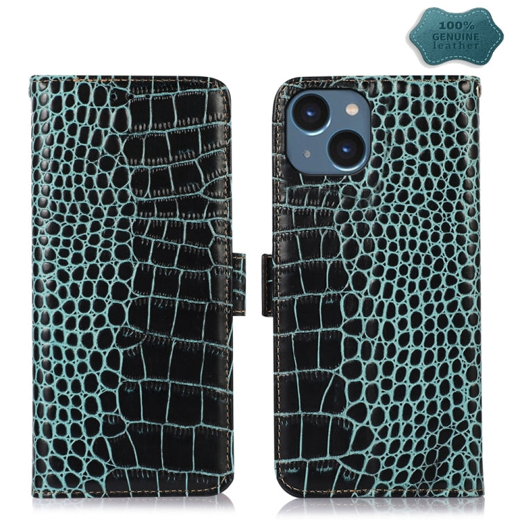 Crocodile Top Layer Cowhide Leather Phone Case, For iPhone 16e, For iPhone 16 Pro Max, For iPhone 16 Pro, For iPhone 16 Plus, For iPhone 16, For iPhone 15 Pro Max, For iPhone 15 Pro, For iPhone 15 Plus