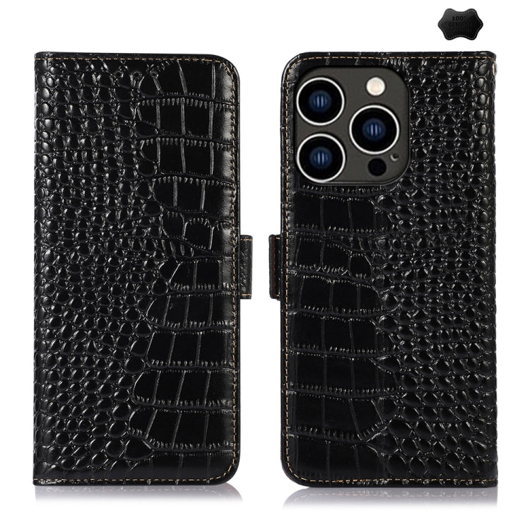 Crocodile Top Layer Cowhide Leather Phone Case, For iPhone 16e, For iPhone 16 Pro Max, For iPhone 16 Pro, For iPhone 16 Plus, For iPhone 16, For iPhone 15 Pro Max, For iPhone 15 Pro, For iPhone 15 Plus