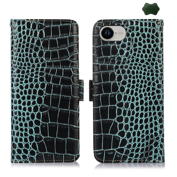 Crocodile Top Layer Cowhide Leather Phone Case, For iPhone 16e, For iPhone 16 Pro Max, For iPhone 16 Pro, For iPhone 16 Plus, For iPhone 16, For iPhone 15 Pro Max, For iPhone 15 Pro, For iPhone 15 Plus