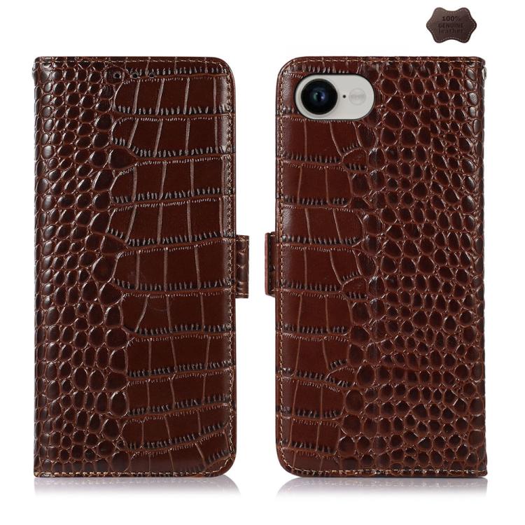 Crocodile Top Layer Cowhide Leather Phone Case, For iPhone 16e, For iPhone 16 Pro Max, For iPhone 16 Pro, For iPhone 16 Plus, For iPhone 16, For iPhone 15 Pro Max, For iPhone 15 Pro, For iPhone 15 Plus