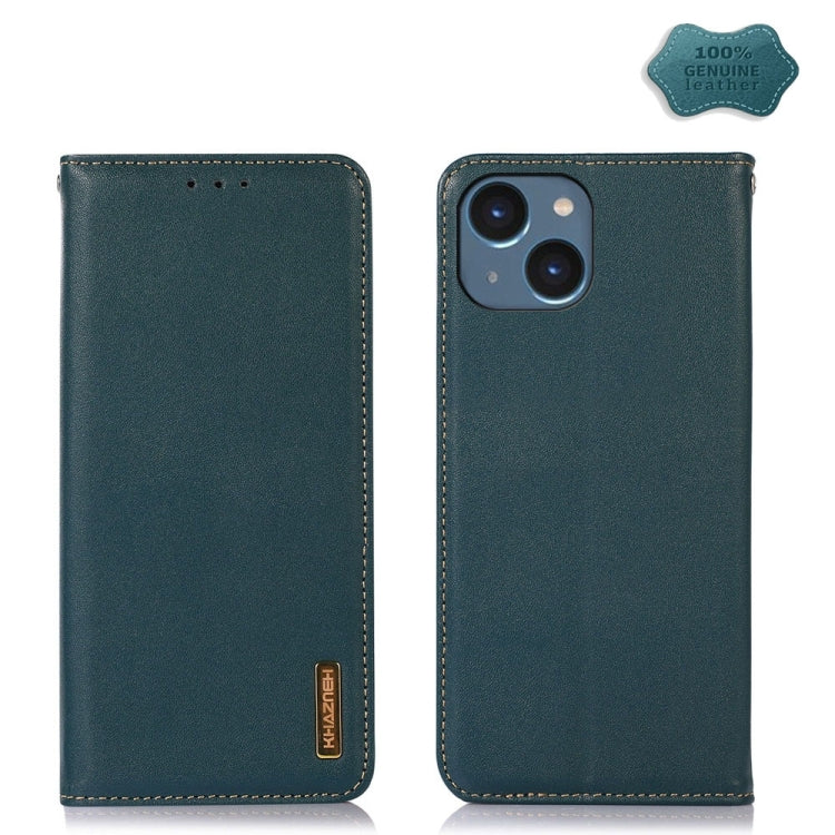 KHAZNEH Nappa Top Layer Cowhide Leather Phone Case, For iPhone 15