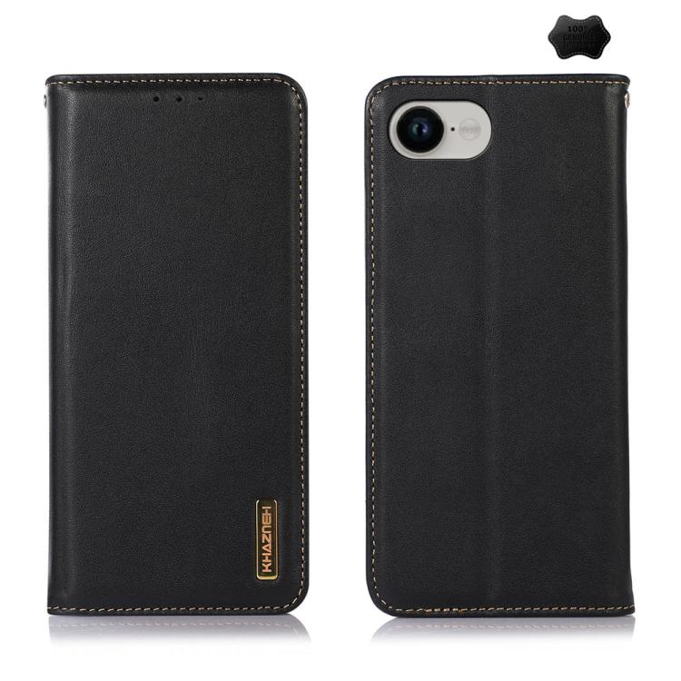 KHAZNEH Nappa Top Layer Cowhide Leather Phone Case, For iPhone 16e, For iPhone 16 Pro Max, For iPhone 16 Pro, For iPhone 16 Plus, For iPhone 16, For iPhone 15 Pro Max, For iPhone 15 Pro, For iPhone 15 Plus