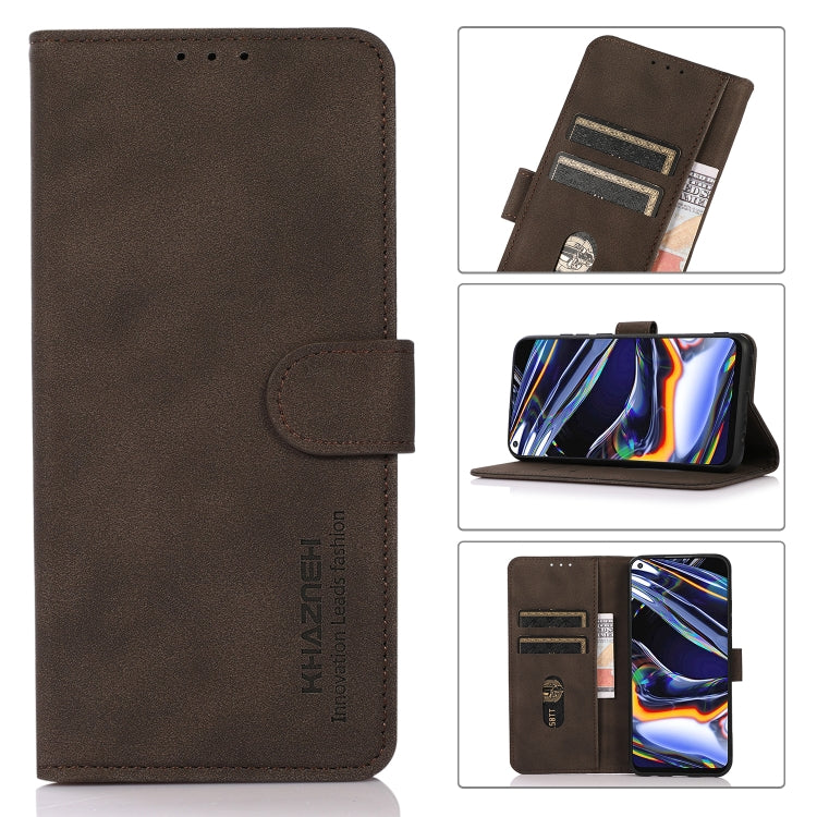 KHAZNEH Matte Texture Leather Phone Case, For iPhone 15