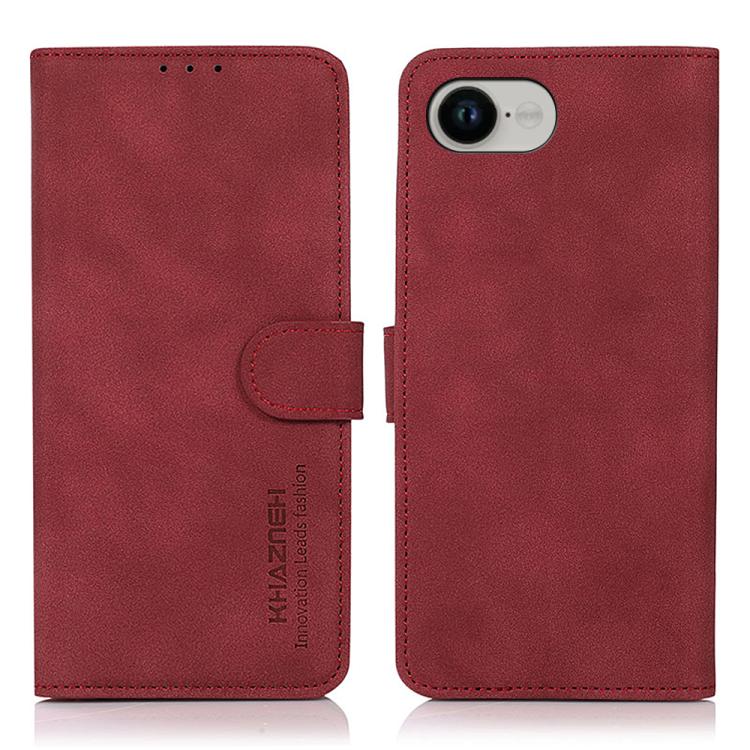 KHAZNEH Matte Texture Leather Phone Case, For iPhone 16e, For iPhone 16 Pro Max, For iPhone 16 Pro, For iPhone 16 Plus, For iPhone 16, For iPhone 15 Pro Max, For iPhone 15 Pro, For iPhone 15 Plus