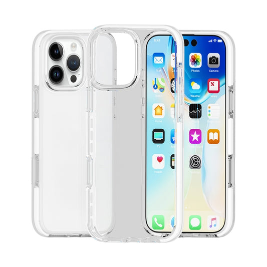 Two-color Shockproof High Transparency TPU Phone Case, For iPhone 16 Pro Max, For iPhone 16 Pro, For iPhone 16 Plus, For iPhone 16, For iPhone 15 Pro Max, For iPhone 15 Pro, For iPhone 15 Plus, For iPhone 15