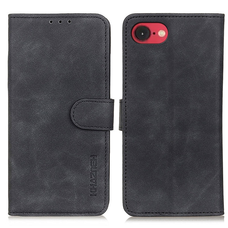 KHAZNEH Retro Texture Leather Phone Case, For iPhone 16 Pro Max, For iPhone 16 Pro, For iPhone 16 Plus, For iPhone 16, iPhone 16e, For iPhone 15 Pro Max, For iPhone 15 Pro, For iPhone 15 Plus