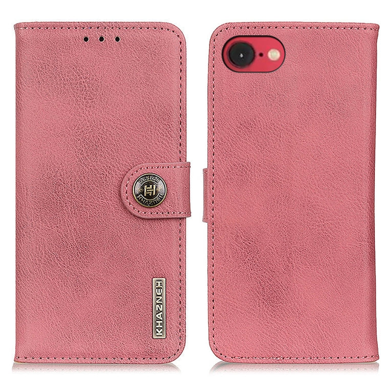 KHAZNEH Cowhide Texture Horizontal Flip Leather Phone Case, For iPhone 16 Pro Max, For iPhone 16 Pro, For iPhone 16 Plus, For iPhone 16, iPhone 16e, For iPhone 15 Pro Max, For iPhone 15 Pro, For iPhone 15 Plus