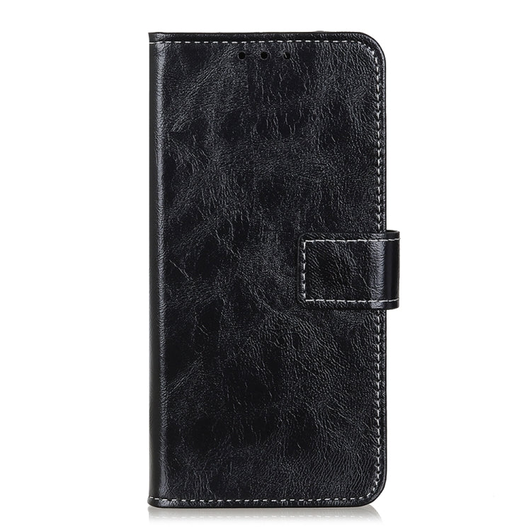 Retro Crazy Horse Texture Horizontal Flip Leather Phone Case, For iPhone 16 Pro Max, For iPhone 16 Pro, For iPhone 16 Plus, For iPhone 16, iPhone 16e, For iPhone 15 Pro Max