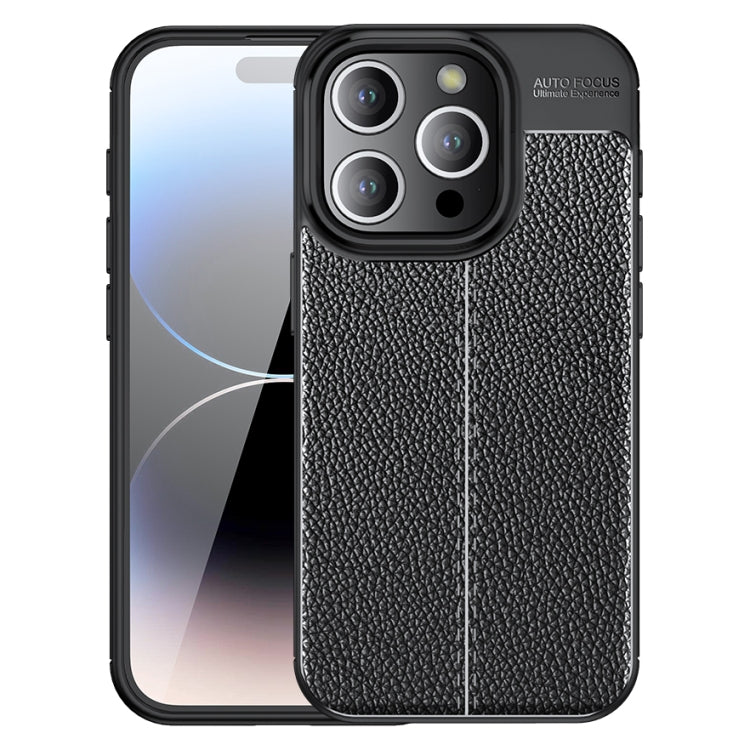 Litchi Texture Shockproof TPU Phone Case, For iPhone 16 Pro Max, For iPhone 16 Pro, For iPhone 16 Plus, For iPhone 16, iPhone 16e, For iPhone 15 Pro Max, For iPhone 15 Pro, For iPhone 15 Plus, For iPhone 15