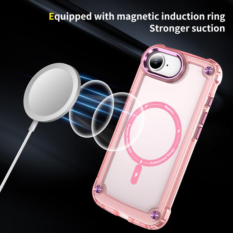 Skin Feel TPU + PC MagSafe Magnetic Phone Case, For iPhone 16e, For iPhone 16 Pro Max, For iPhone 16 Pro, For iPhone 16 Plus, For iPhone 16, For iPhone 15 Pro Max, For iPhone 15 Pro, For iPhone 15 Plus