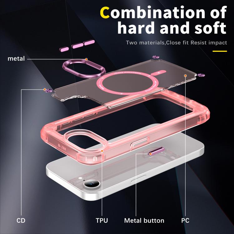 Skin Feel TPU + PC MagSafe Magnetic Phone Case, For iPhone 16e, For iPhone 16 Pro Max, For iPhone 16 Pro, For iPhone 16 Plus, For iPhone 16, For iPhone 15 Pro Max, For iPhone 15 Pro, For iPhone 15 Plus