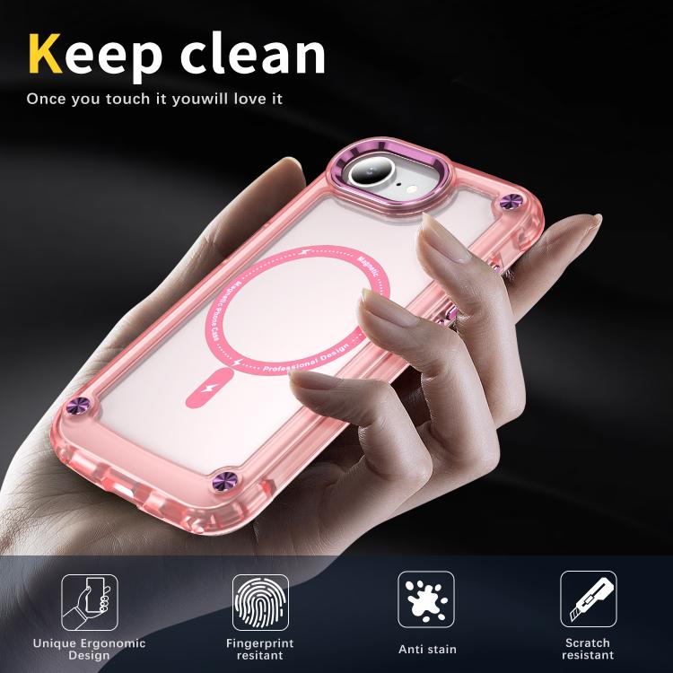 Skin Feel TPU + PC MagSafe Magnetic Phone Case, For iPhone 16e, For iPhone 16 Pro Max, For iPhone 16 Pro, For iPhone 16 Plus, For iPhone 16, For iPhone 15 Pro Max, For iPhone 15 Pro, For iPhone 15 Plus