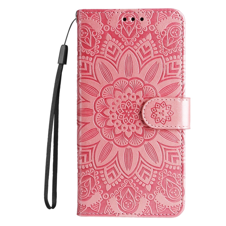 Embossed Sunflower Leather Phone Case, For iPhone 15 Pro, For iPhone 15 Plus, For iPhone 15