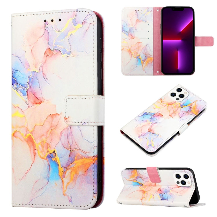 PT003 Marble Pattern Flip Leather Phone Case, For iPhone 16 Pro Max, For iPhone 16 Pro, For iPhone 16 Plus, For iPhone 16, For iPhone 16e, For iPhone 15 Pro Max