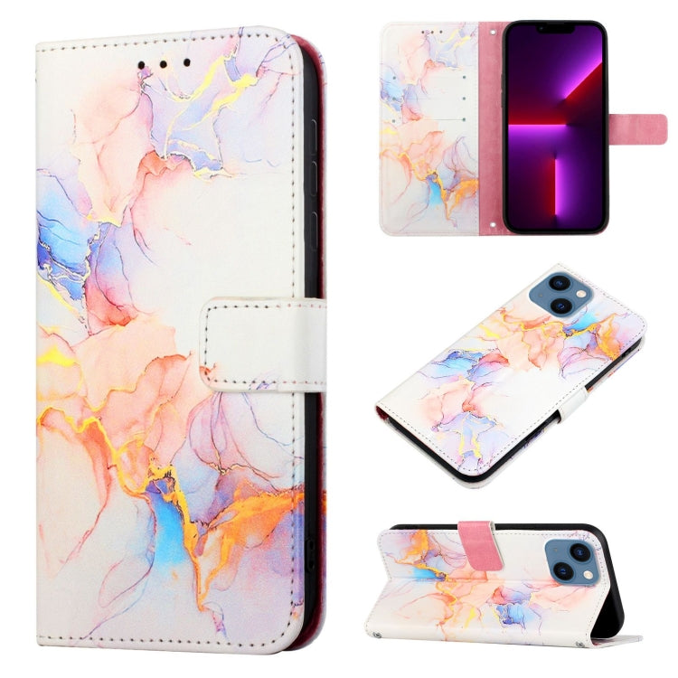 PT003 Marble Pattern Flip Leather Phone Case, For iPhone 15 Pro, For iPhone 15 Plus, For iPhone 15, For iPod Touch 7 / 6 / 5