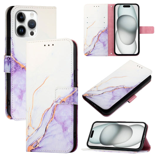 PT003 Marble Pattern Flip Leather Phone Case, For iPhone 16 Pro Max, For iPhone 16 Pro, For iPhone 16 Plus, For iPhone 16, For iPhone 16e, For iPhone 15 Pro Max