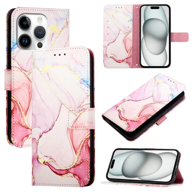 PT003 Marble Pattern Flip Leather Phone Case, For iPhone 16 Pro Max, For iPhone 16 Pro, For iPhone 16 Plus, For iPhone 16, For iPhone 16e, For iPhone 15 Pro Max