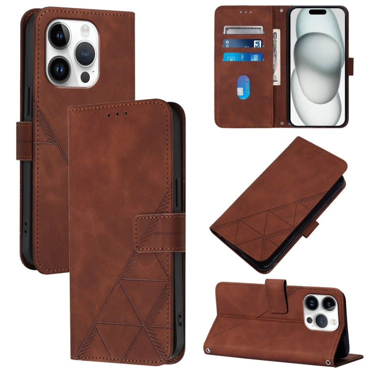 Crossbody 3D Embossed Flip Leather Phone Case, For iPhone 16e, For iPhone 16 Pro Max, For iPhone 16 Pro, For iPhone 16 Plus, For iPhone 16