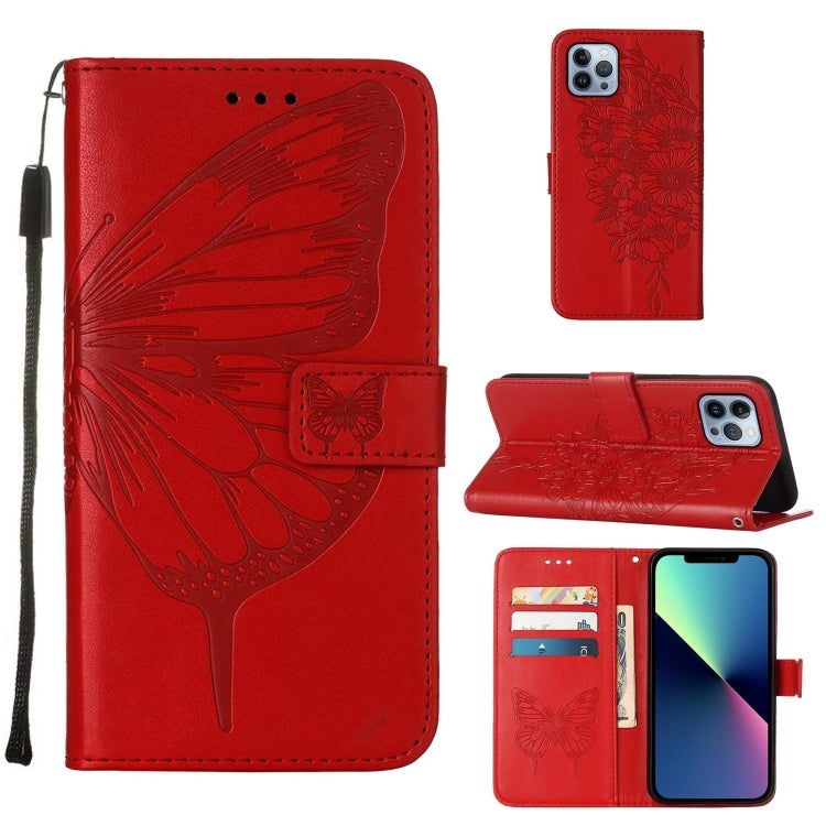 Embossed Butterfly Leather Phone Case, iPhone 16e, For iPhone 15 Pro Max, For iPhone 15 Pro, For iPhone 15 Plus