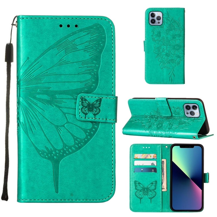 Embossed Butterfly Leather Phone Case, iPhone 16e, For iPhone 15 Pro Max, For iPhone 15 Pro, For iPhone 15 Plus