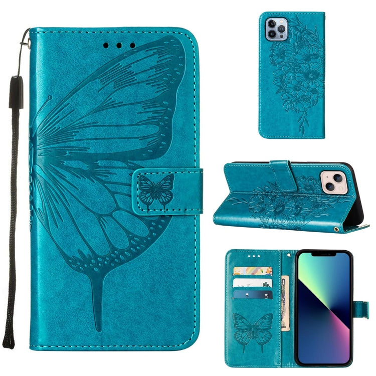 Embossed Butterfly Leather Phone Case, iPhone 16e, For iPhone 15 Pro Max, For iPhone 15 Pro, For iPhone 15 Plus