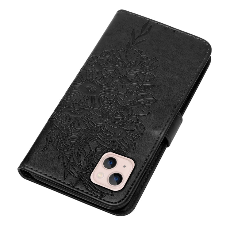 Embossed Butterfly Leather Phone Case, For iPhone 15, For iPod Touch 7 / 6 / 5