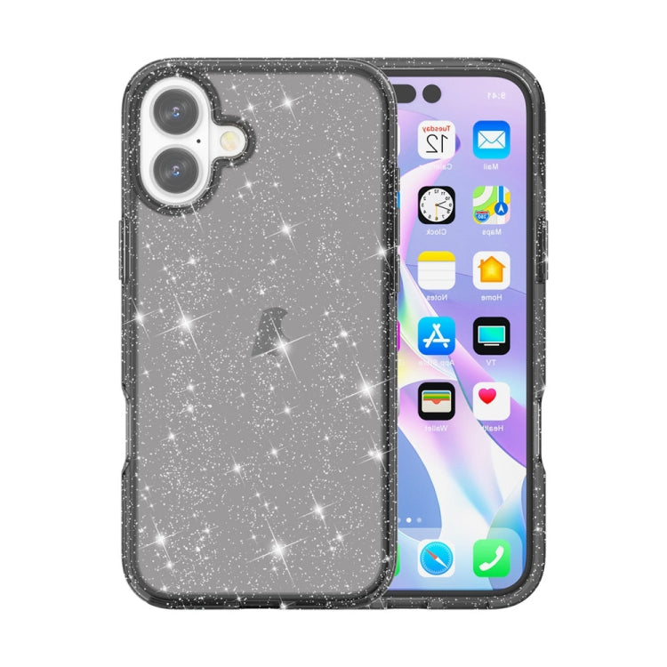 Shockproof Terminator Glitter Powder Phone Case, For iPhone 16 Pro Max, For iPhone 16 Pro, For iPhone 16 Plus, For iPhone 16, iPhone 16e, For iPhone 15 Pro Max