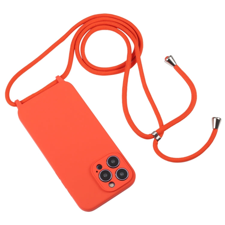 Crossbody Lanyard Liquid Silicone Case, For iPhone 15 Pro Max, For iPhone 15 Pro