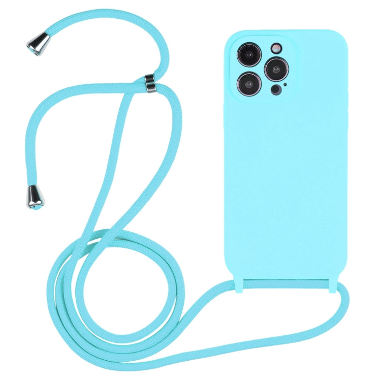 Crossbody Lanyard Liquid Silicone Case, For iPhone 16 Pro Max, For iPhone 16 Pro