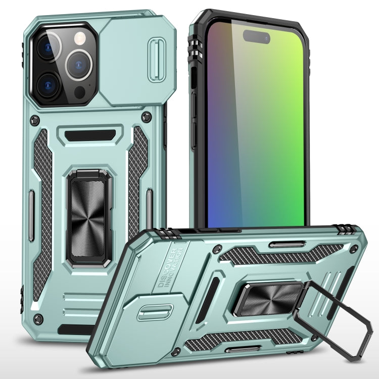 Armor PC + TPU Camera Shield Phone Case, For iPhone 16 Pro Max, For iPhone 16 Pro, For iPhone 16 Plus, For iPhone 16