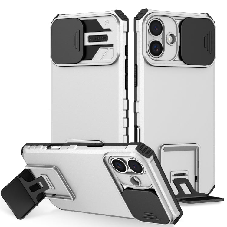 Stereoscopic Holder Sliding Camshield Phone Case, For iPhone 16 Pro Max, For iPhone 16 Pro, For iPhone 16 Plus, For iPhone 16