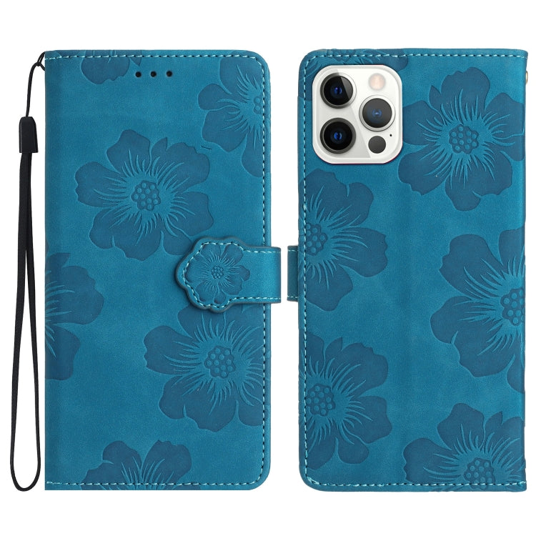 Flower Embossing Pattern Leather Phone Case, For iPhone 14 Pro Max, For iPhone 13 Pro Max, For iPhone 13 Pro, For iPhone 13