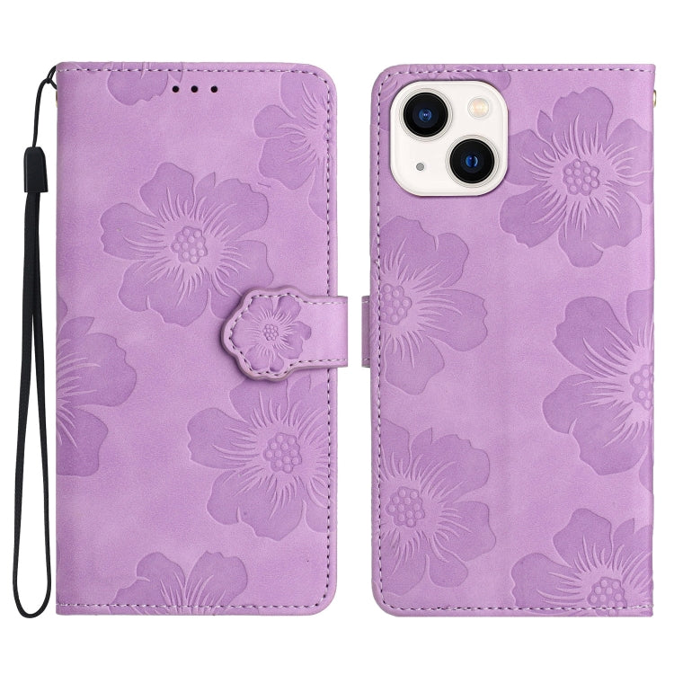 Flower Embossing Pattern Leather Phone Case, For iPhone 14 Pro Max, For iPhone 13 Pro Max, For iPhone 13 Pro, For iPhone 13