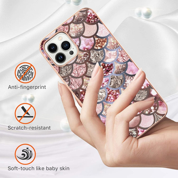 Electroplating Pattern IMD TPU Shockproof Case, For iPhone 15 Pro, For iPhone 15 Plus, For iPhone 15