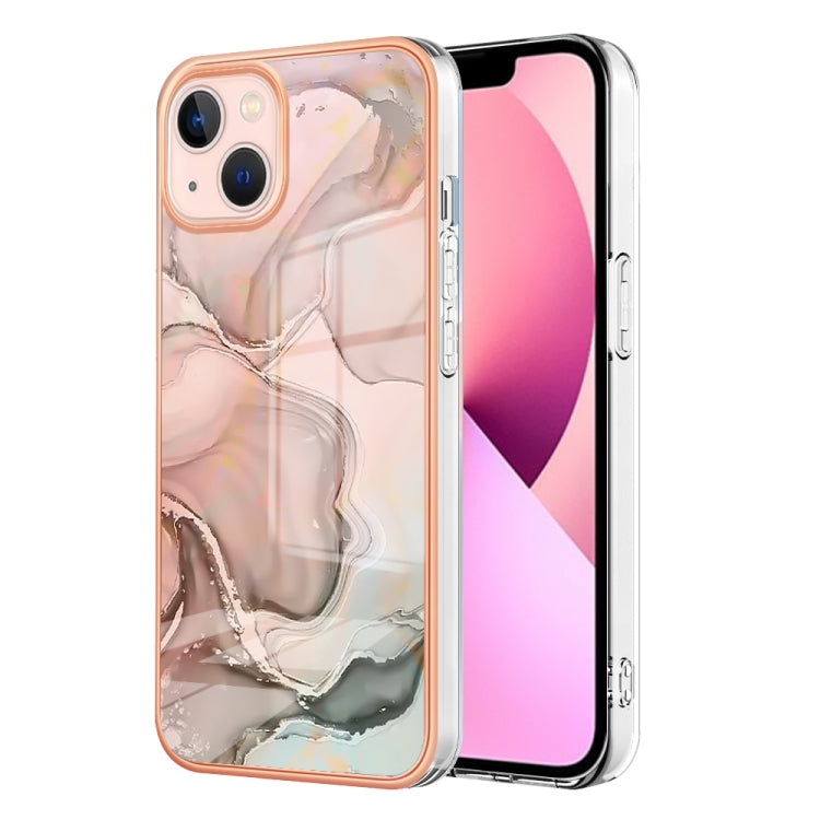 Electroplating Marble Dual-side IMD Phone Case, For iPhone 15 Pro, For iPhone 15 Plus, For iPhone 15