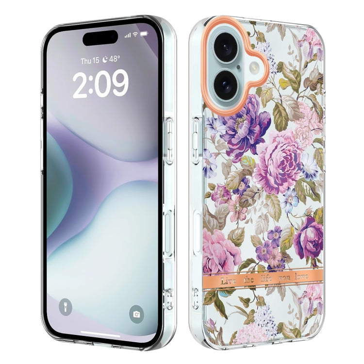 Flowers and Plants Series IMD TPU Phone Case, For iPhone 16 Pro Max, For iPhone 16 Pro, For iPhone 16 Plus, For iPhone 16, For iPhone 15 Pro Max