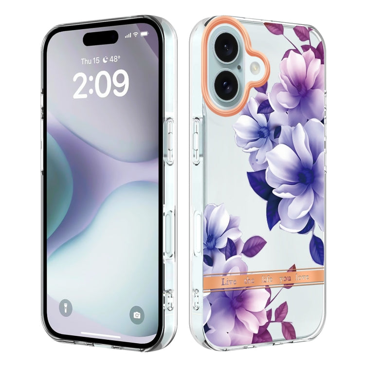 Flowers and Plants Series IMD TPU Phone Case, For iPhone 16 Pro Max, For iPhone 16 Pro, For iPhone 16 Plus, For iPhone 16, For iPhone 15 Pro Max