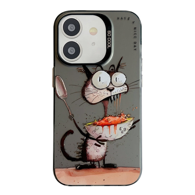 Animal Pattern Oil Painting Series PC + TPU Phone Case, For iPhone 12