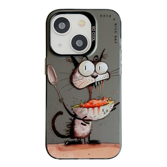 Animal Pattern Oil Painting Series PC + TPU Phone Case, For iPhone 13